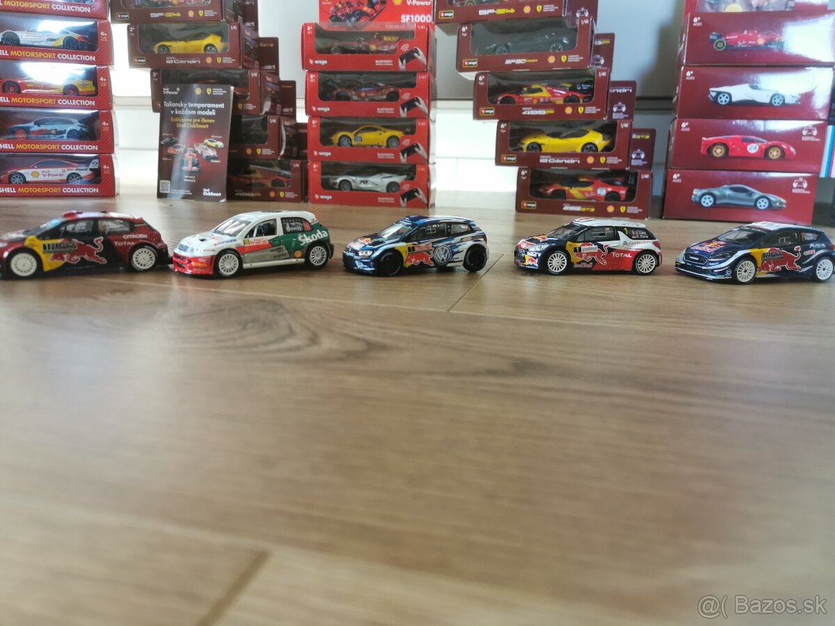 Predám komplet všetky shell kolekcie autíček, motorky... - 2
