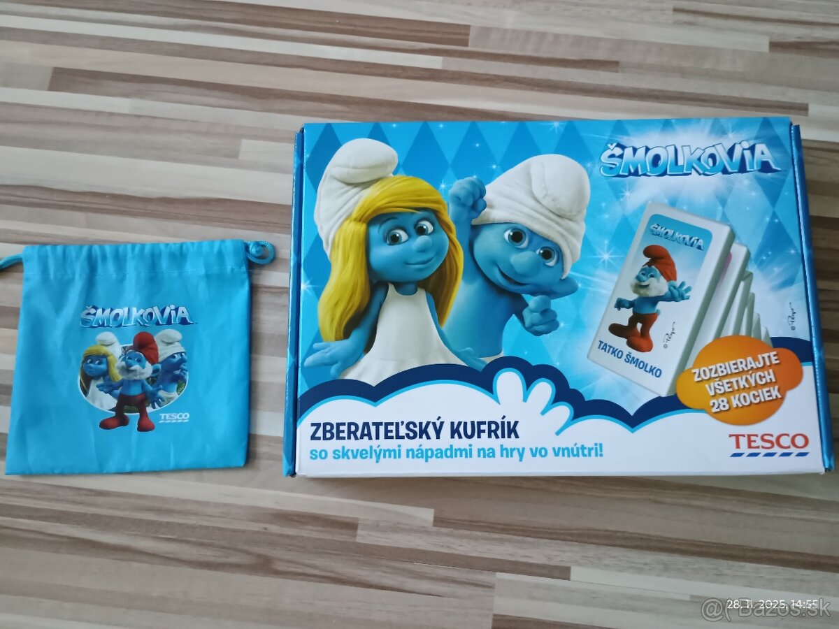 Kufrík a vrecúško na domino šmolkovia tesco - 2