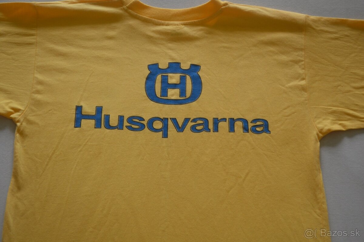 Husqvarna kvalitné tričko žlte - 2