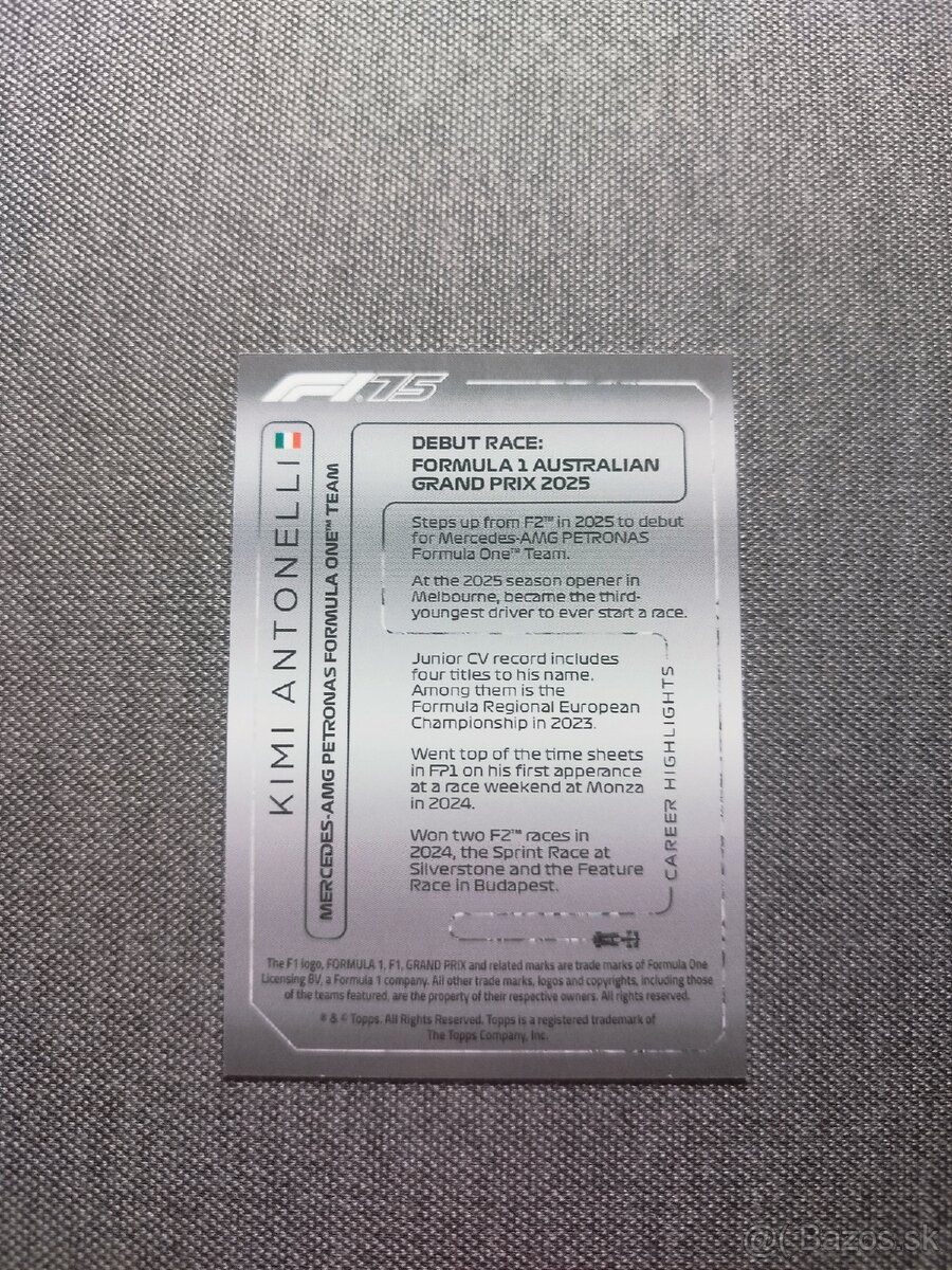 Karta Match Attack Kimi Antonelli DIAMOND PULL - 2