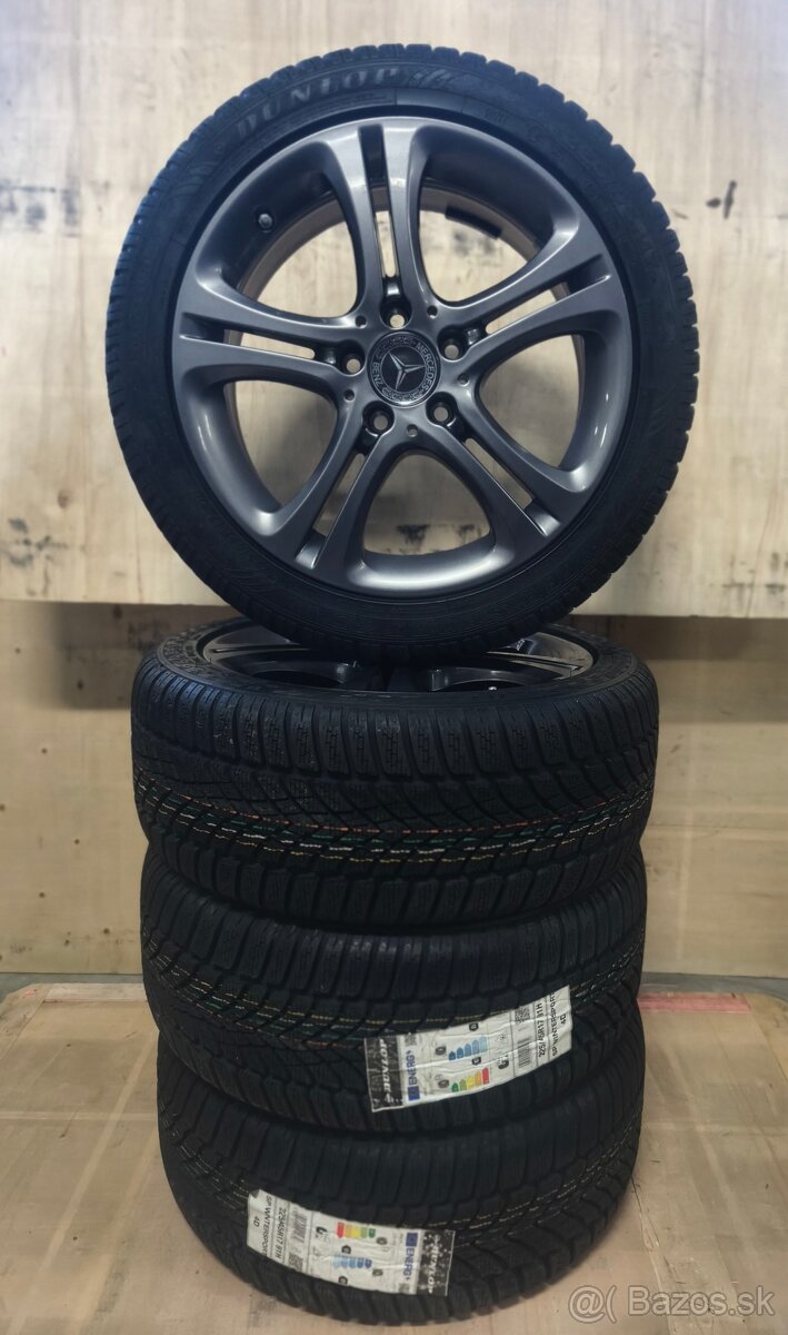 MERCEDES R15/R17 ORIG.ALU/ZIMNE PNEU/OCELOVE PUKLICE/ MATICE - 2