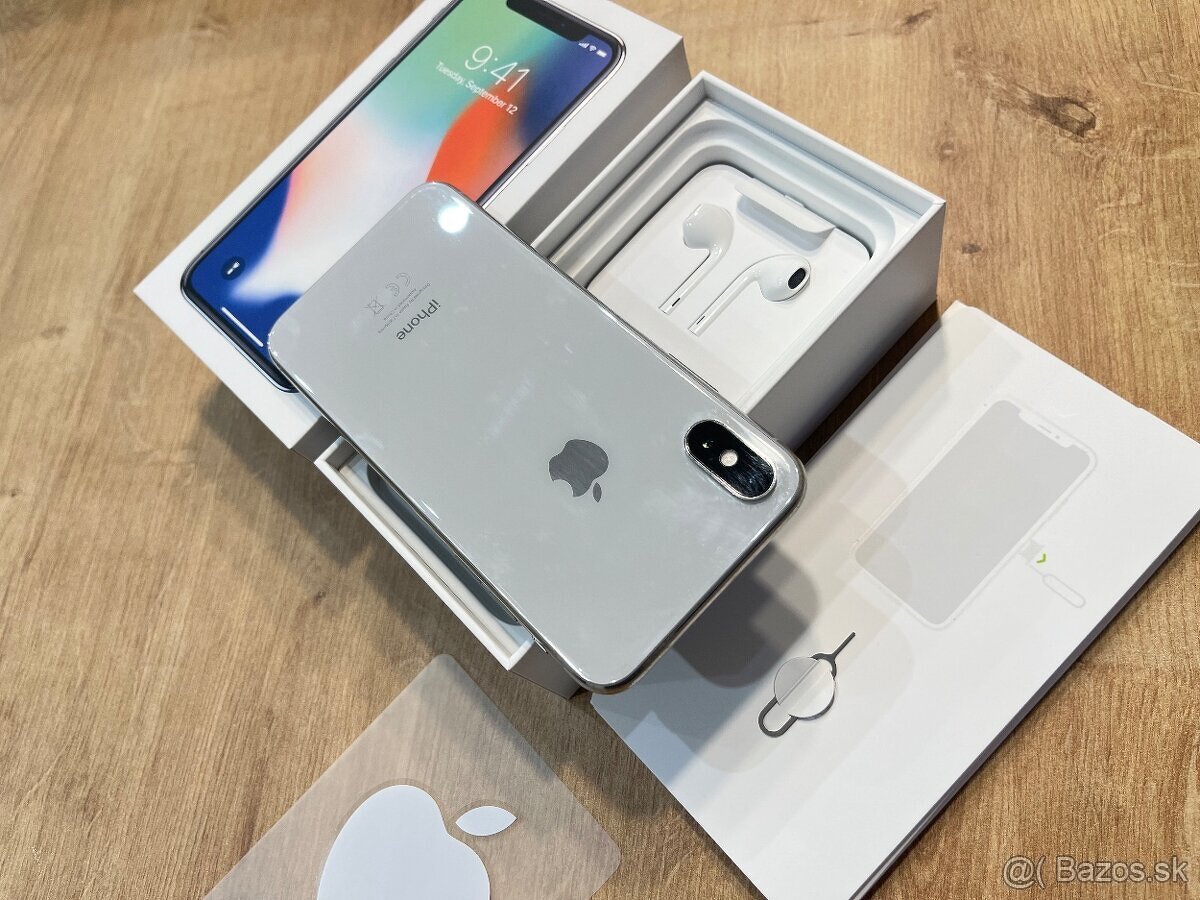Apple IPhone X 10 64GB SILVER (biely) - 2