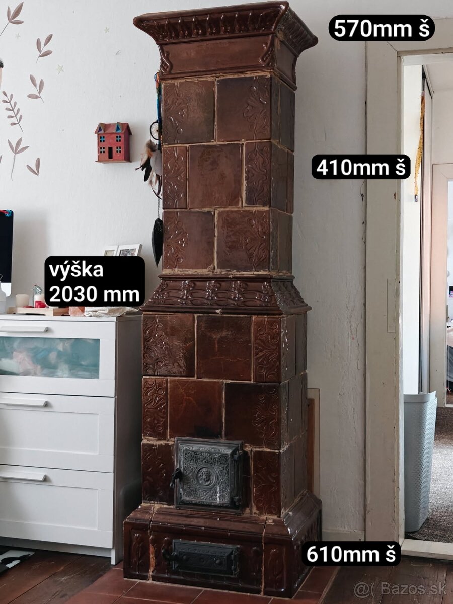Kachľová pec v demonte - 2