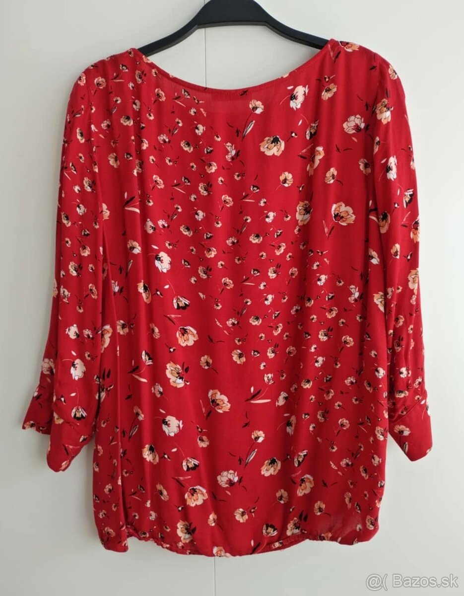 Dámska červená blúzka/halenka/tričko s 3/4 rukávom (Orsay) - 2