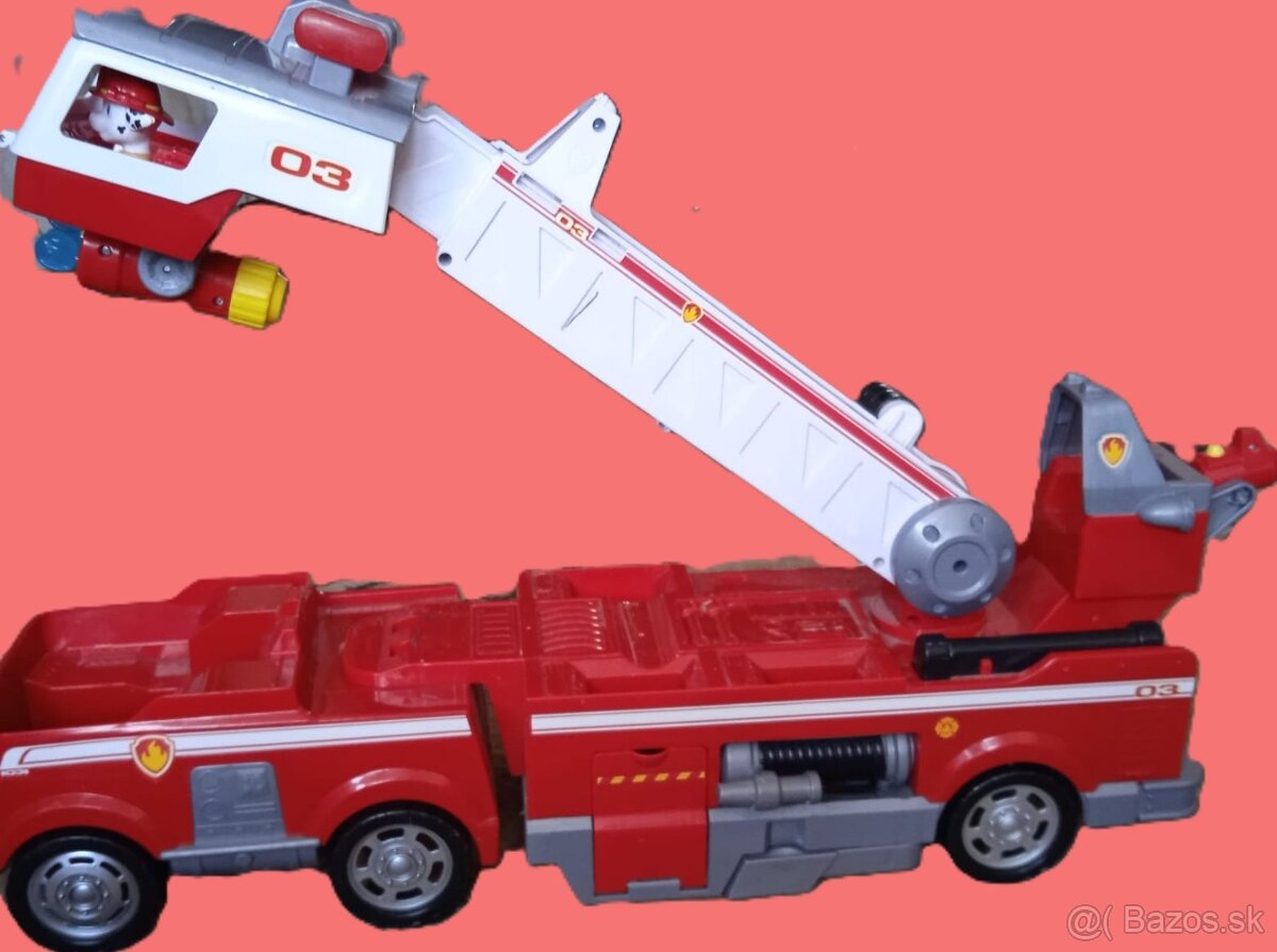 Paw Patrol - Veľké Hasičské auto a Marshall - 2