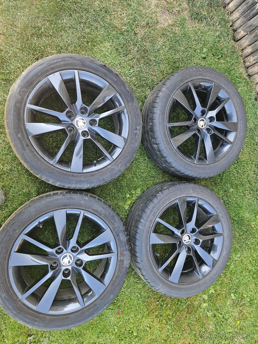 Disky škoda + pneumatiky 225/45 R 17 - 2