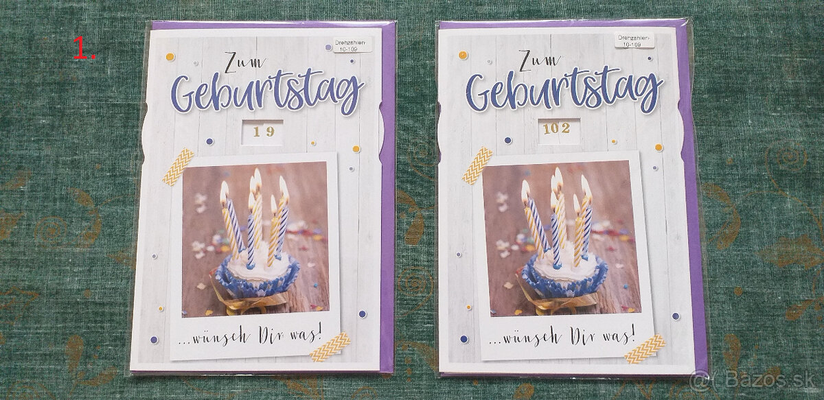 Karty rôzne s obálkami v nemeckom jazyku - 2