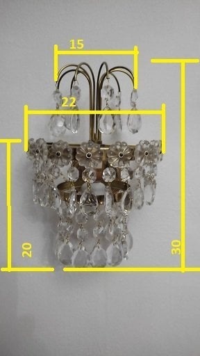 Súprava luster a dve nástenné lampy - 2