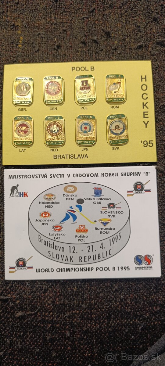 Hokejové odznaky 1995 - 2