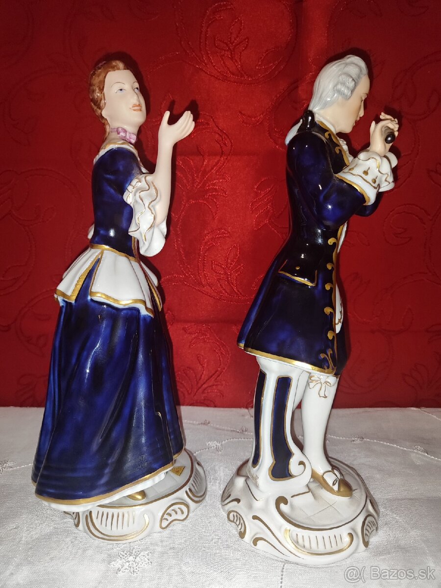 Royal Dux - baroko pár - 2