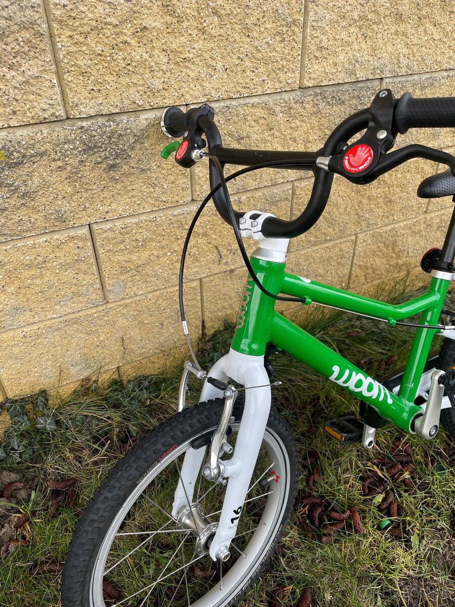 Woom 3 detský bicykel v zelenej farbe - 2