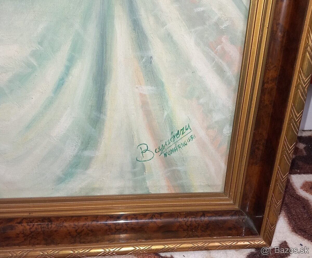 Predám signovaný obraz:.Balerina - 2