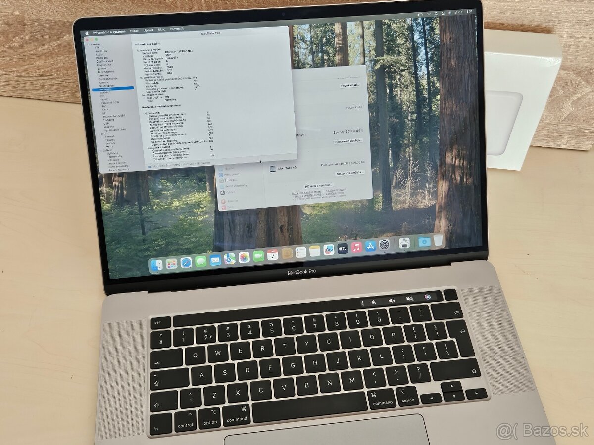 MacBook Pro 16" i7-2.6GHz/16GB/512GB - 2