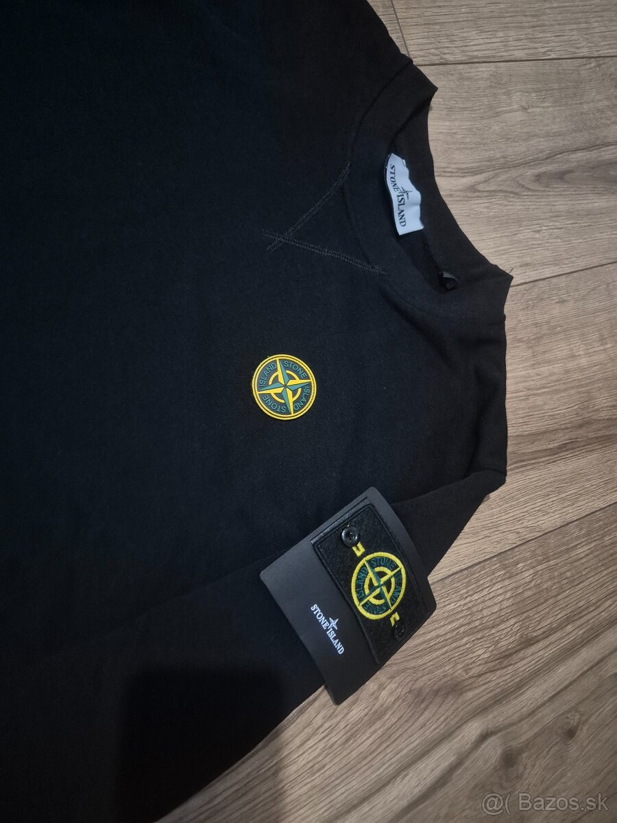 Nová mikina Stone Island čierna veľkosť S 50x2 hruď - 2