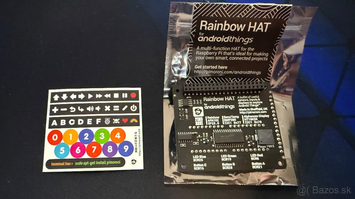 🌈 Raspberry Pi Rainbow HAT – rozširujúci modul - 2