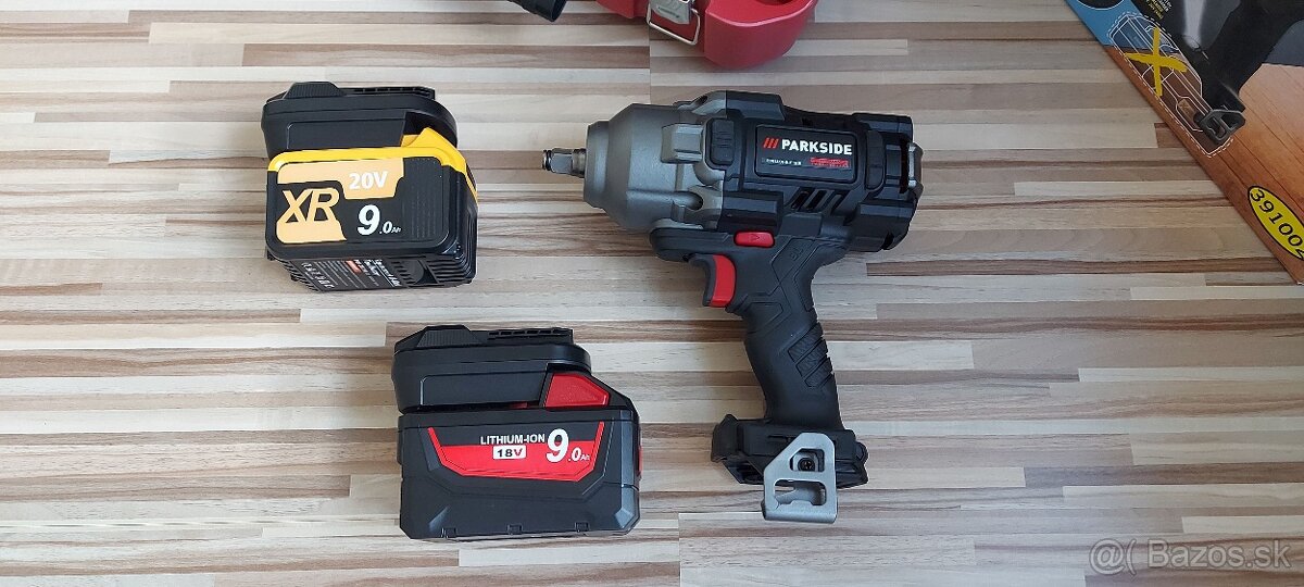 Aku Redukcia DeWALT 18V/ Milwaukee, pre náradie PARKSIDE 20V - 2