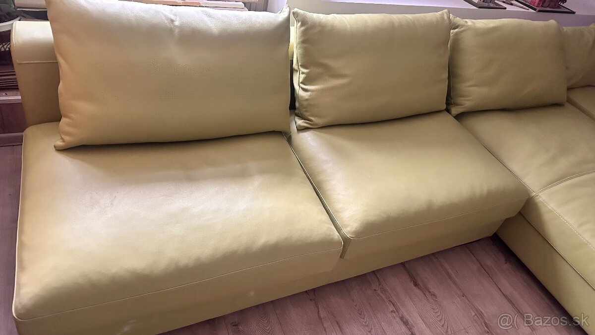 Predám koženú rohovú sedaciu súpravu úplne novu - 2