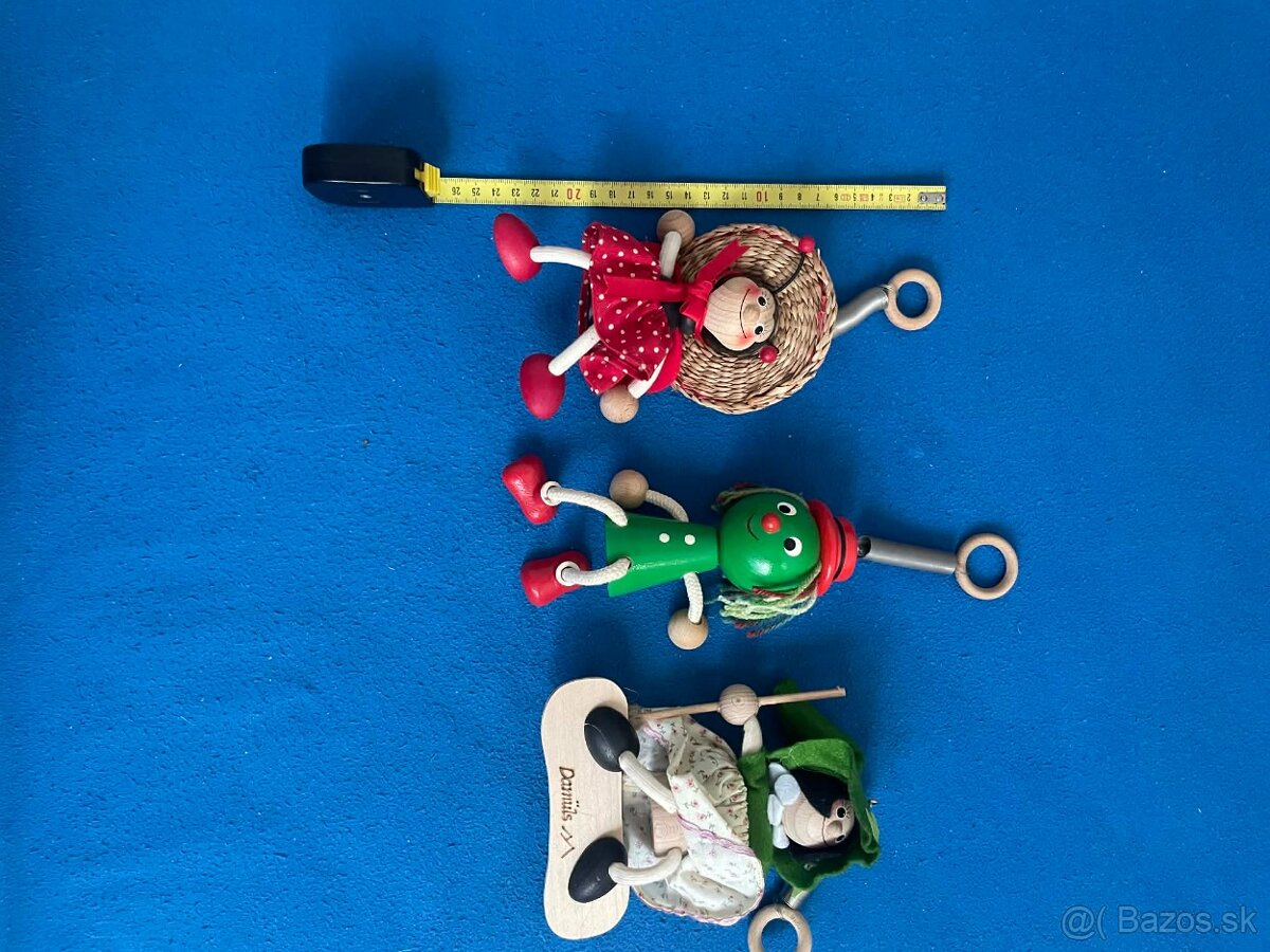 Detská drevená hračka na pružine. - 2