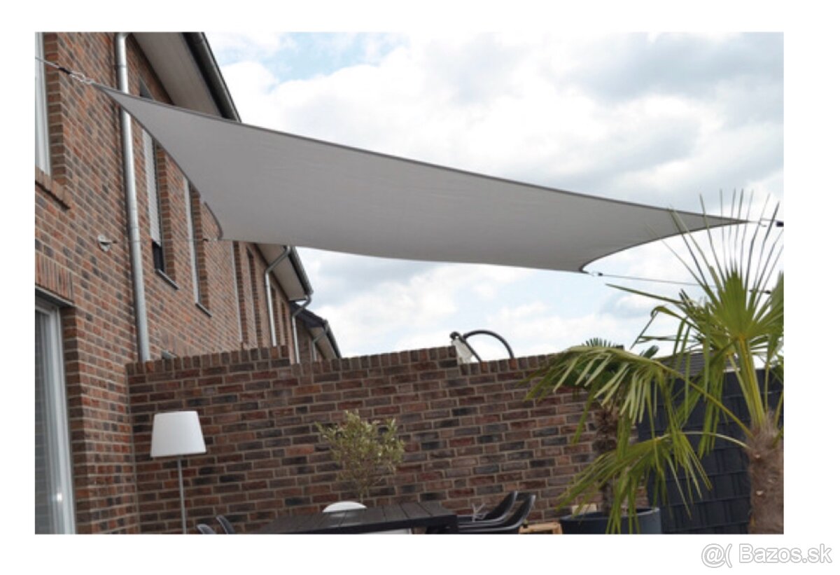 Tieniaca plachta PES slonová kosť 250x300 cm - 2