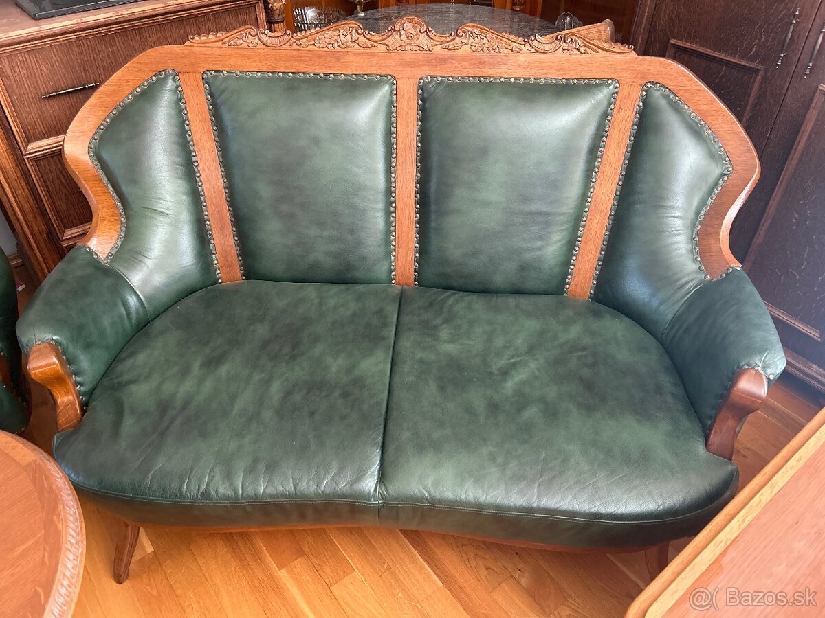 Koženná sedačka z masívu - 2