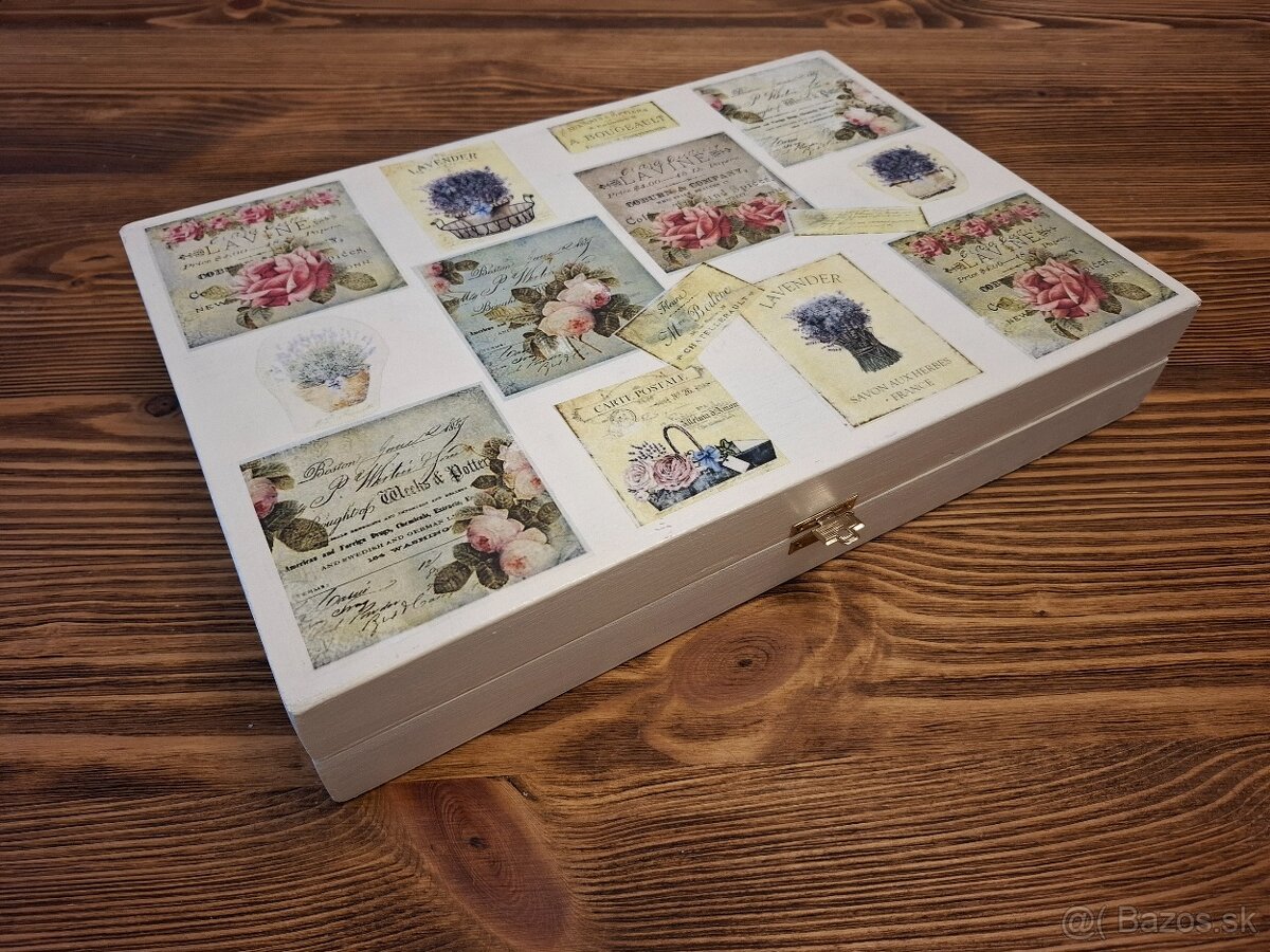 Drevená ozdobná krabička - 2