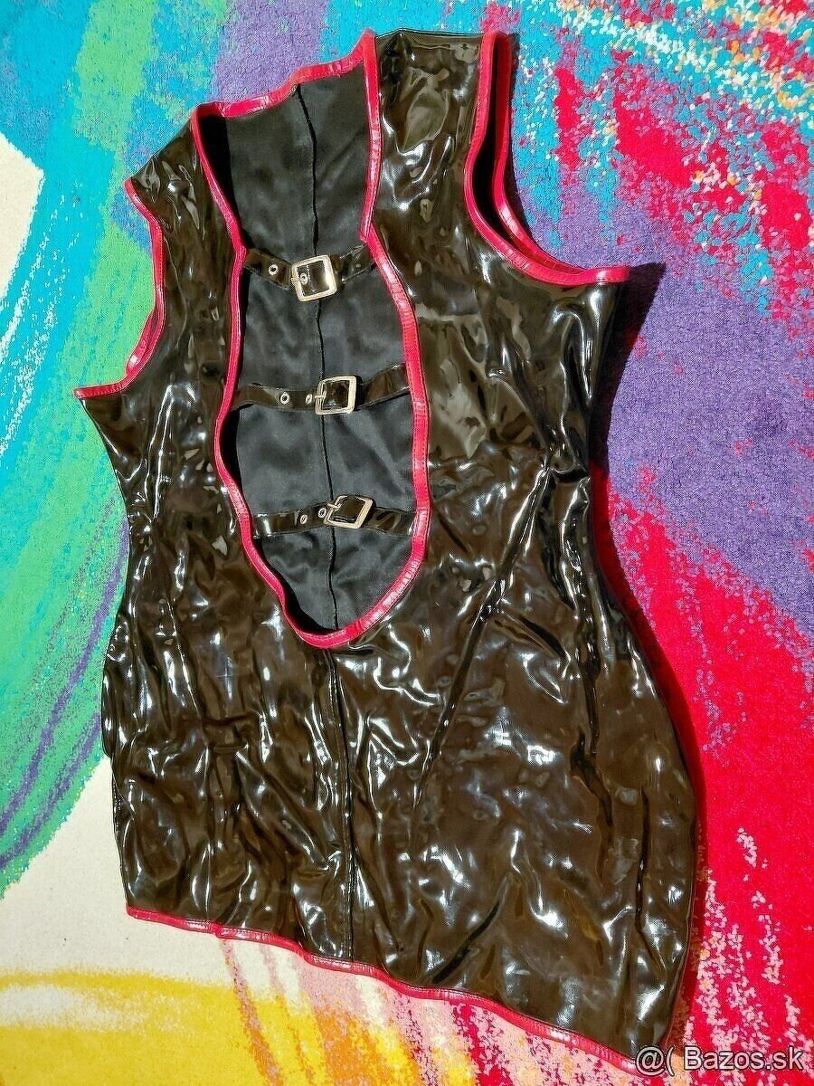 Šteklive Pvc šaty od black level - 2