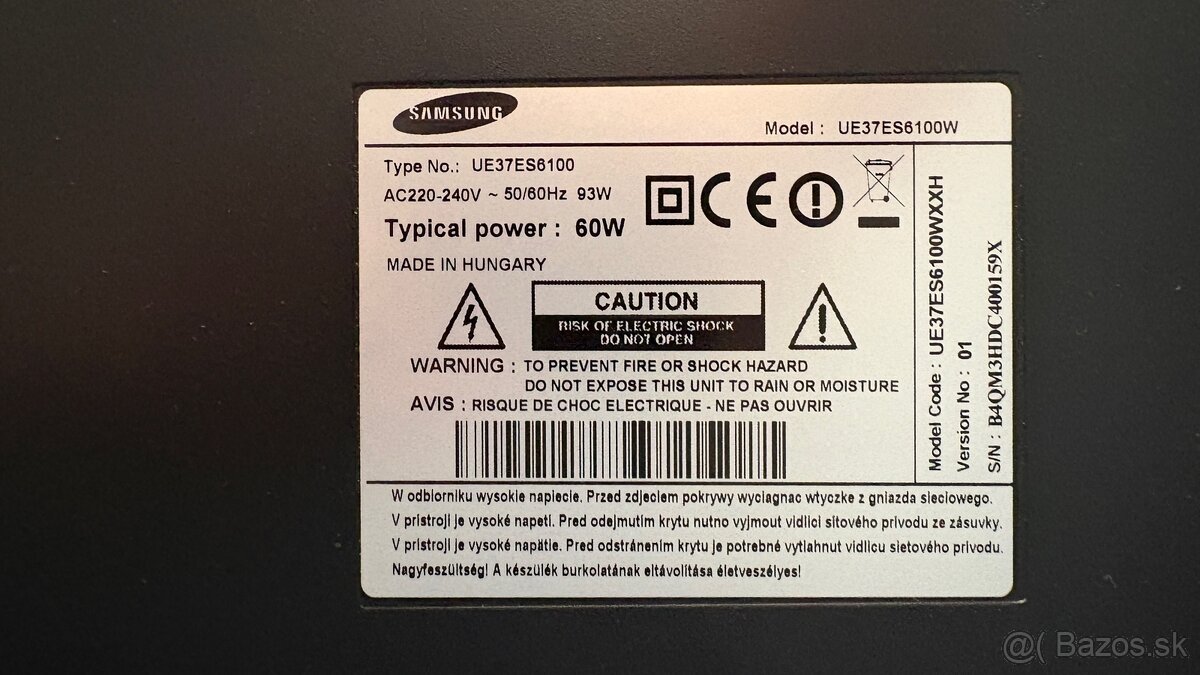 Smart TV Samsung (37”) - 2