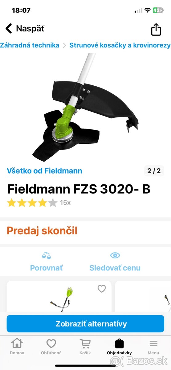 Predam Krovinorez Fieldmann FZS 3020-B - 2