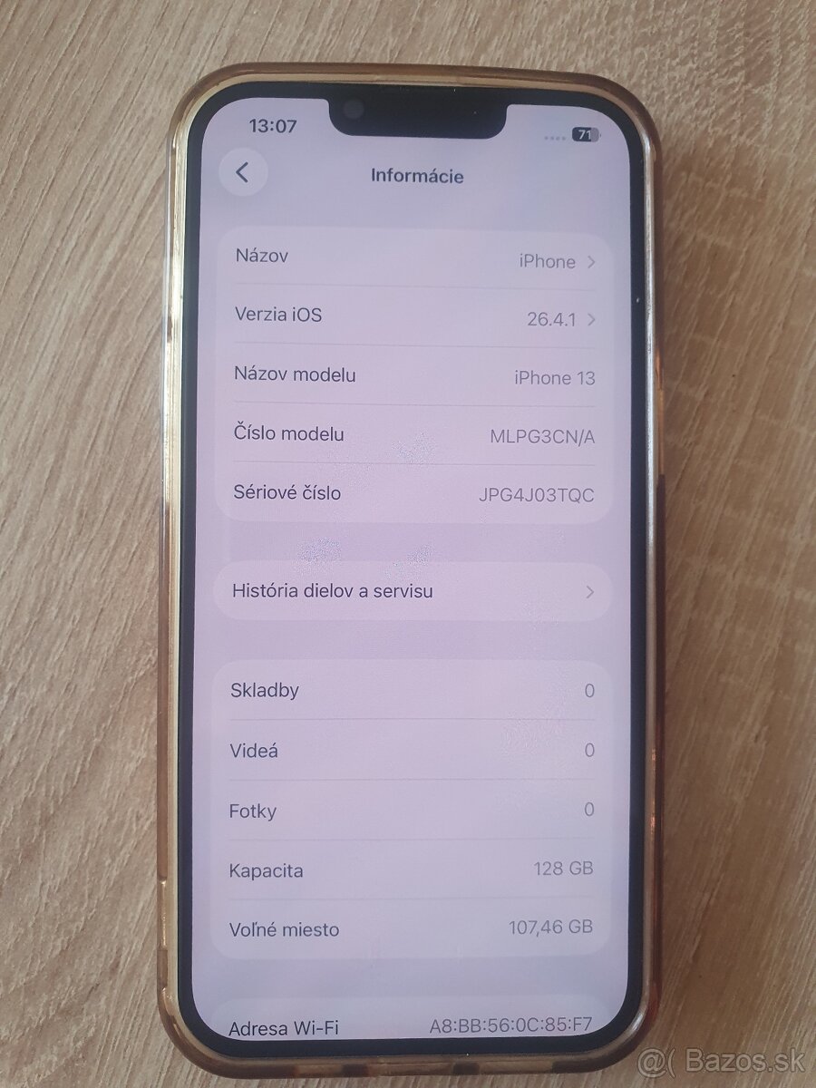Predám Iphone 13 128GB white - 2