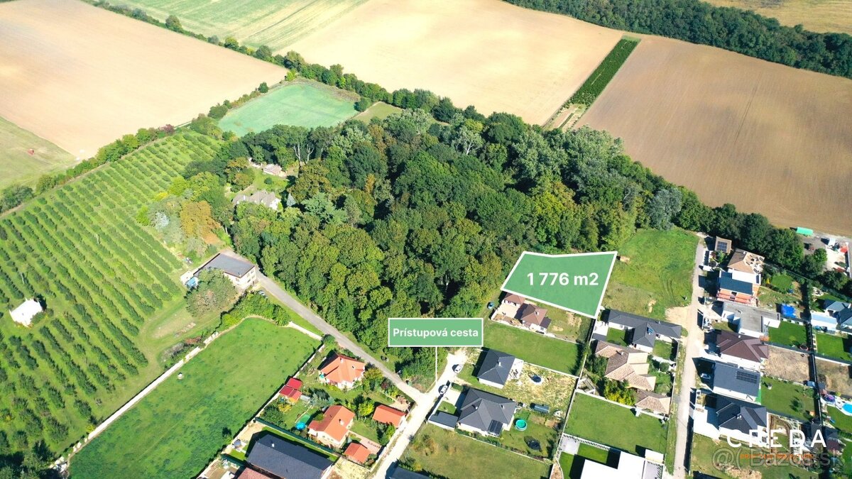 CREDA | predaj 1 776 m2 pozemok pri lese na výstavbu RD, Mal - 2