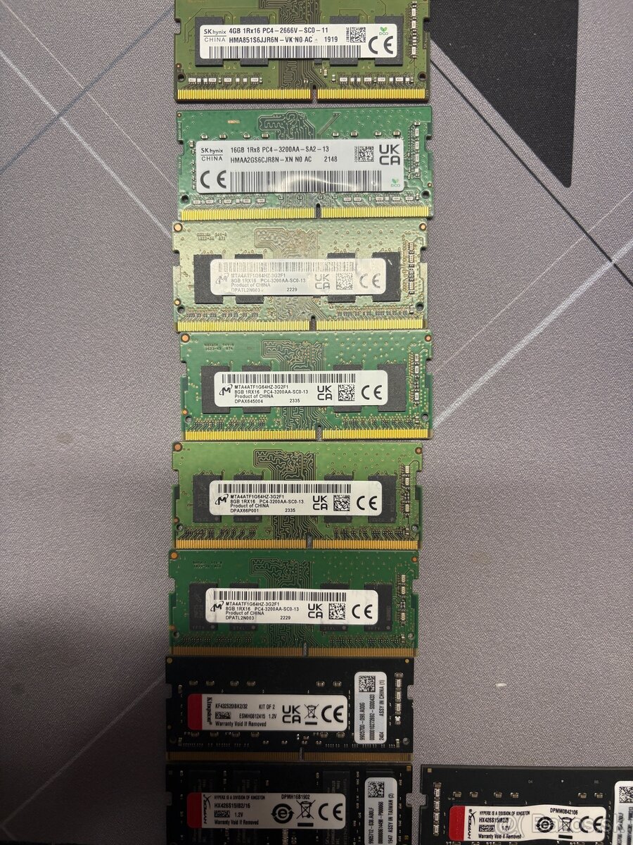 RAM DDR4 a DDR3 rozne viac kusov - 2