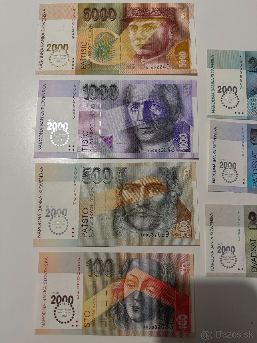 Bimilenium sada slovenských bankoviek - 2