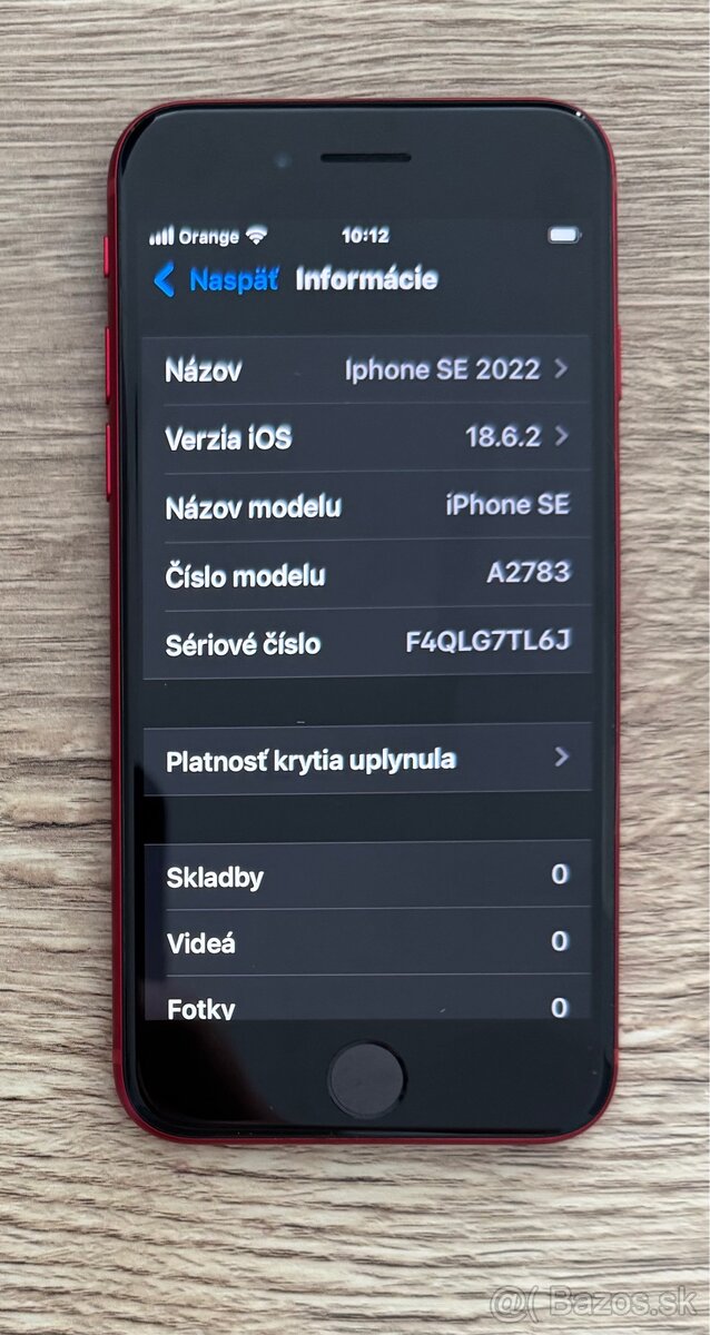 IPHONE SE 2022 64 GB Product RED - 2