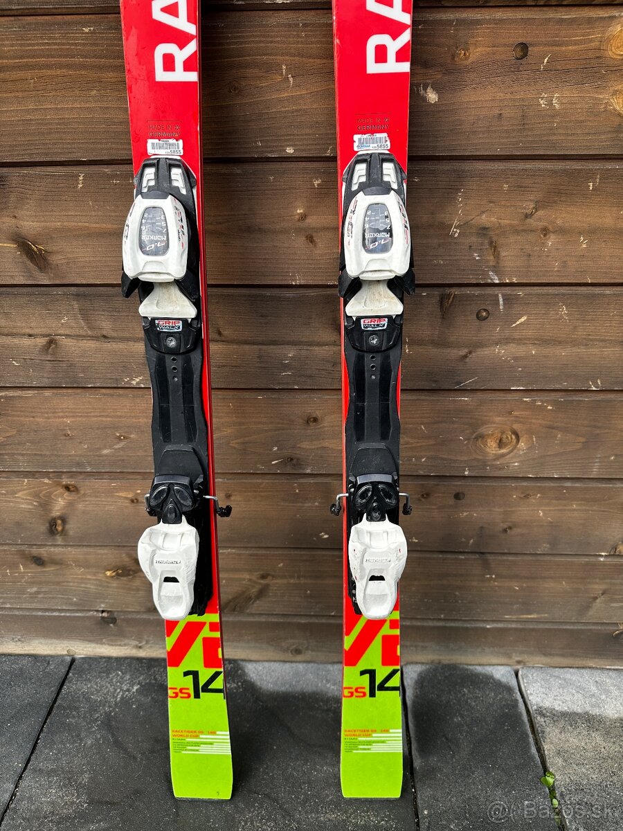 Detské lyže VÖLKL RACETIGER 140 + lyžiarky DALBELLO 225 mm - 2