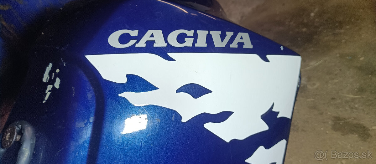 Cagiva W16 Nádrž, zámok sedla a zapaľovanie s kľučikom - 2