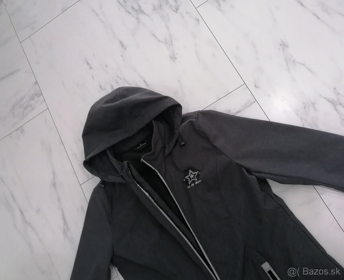 Šedá dlhá jarná bunda - 2