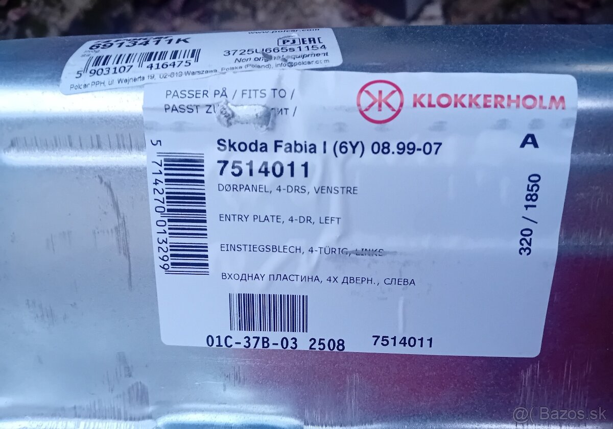 Prahy / podbehy Fabia 1 - 2