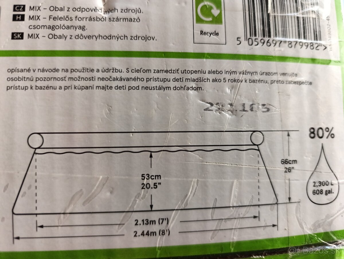 Predám bazén - 2