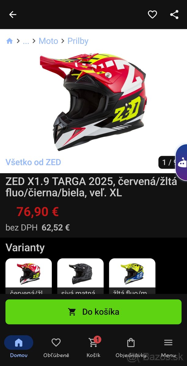 Prilba Zed Detska M,S - 2