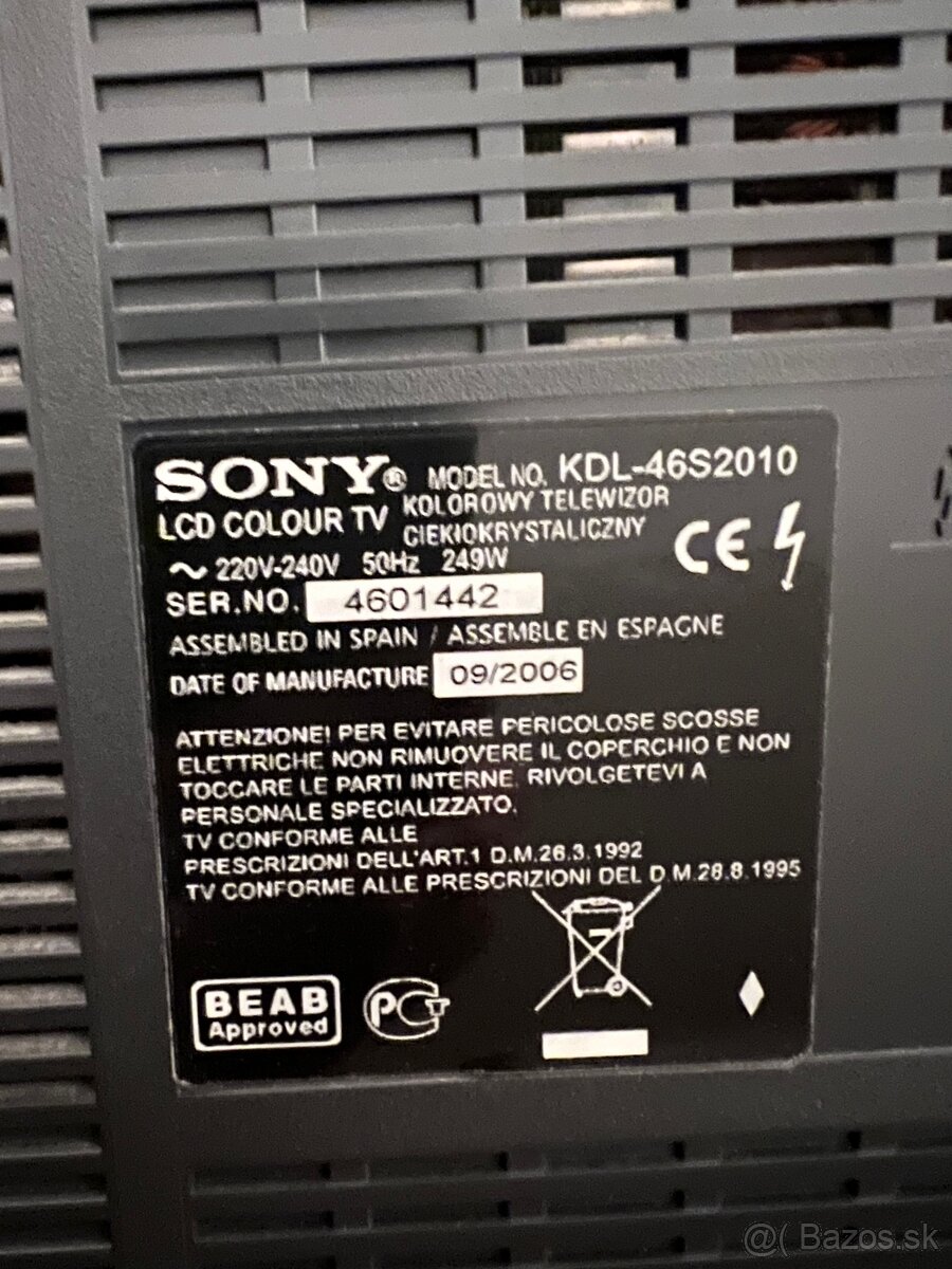 Televízor Sony Bravia - 2