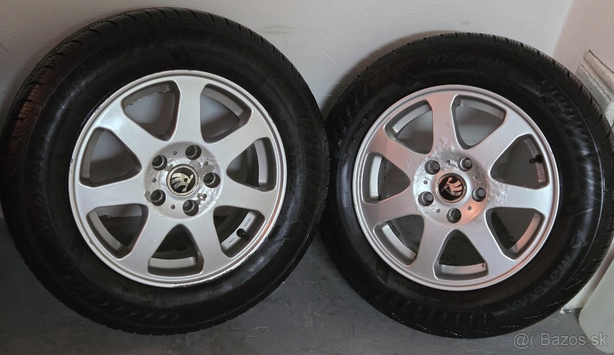 Elektrony skoda 5x112 r15 zimne pneu 195/65 r15 - 2
