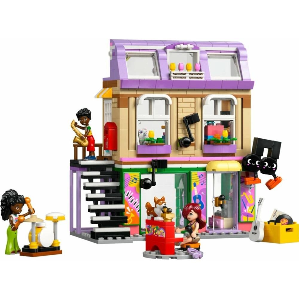 Lego Friends - Obchod s hudobninami a byt - 2