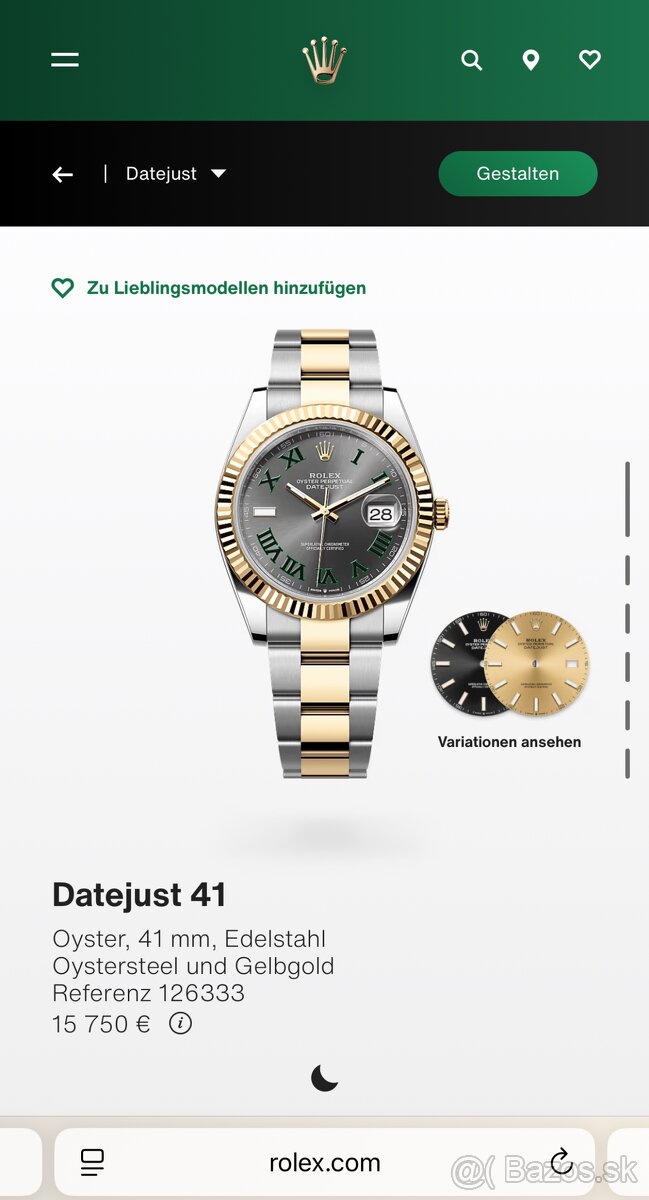 Rolex DateJust 41mm wimbeldon 126333 - 2