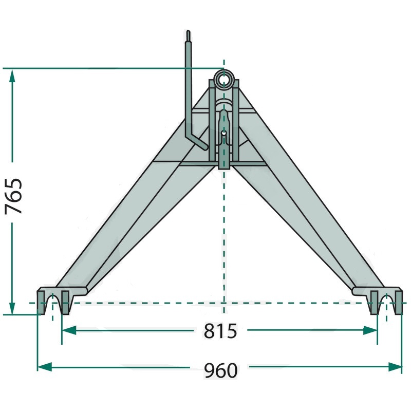 nosný trojuholoník 1400kg - 2