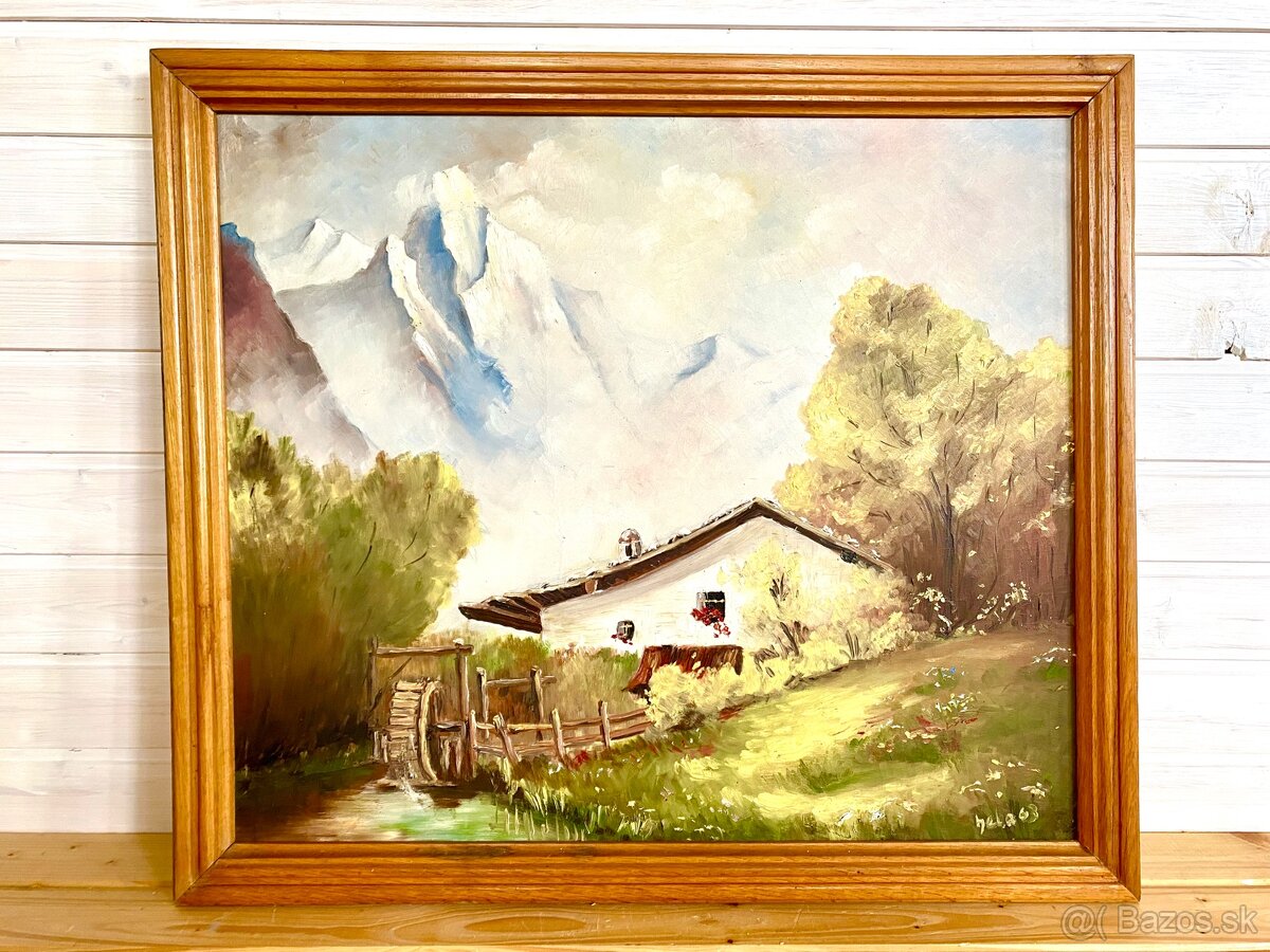 Starý obraz, olejomalba - 2