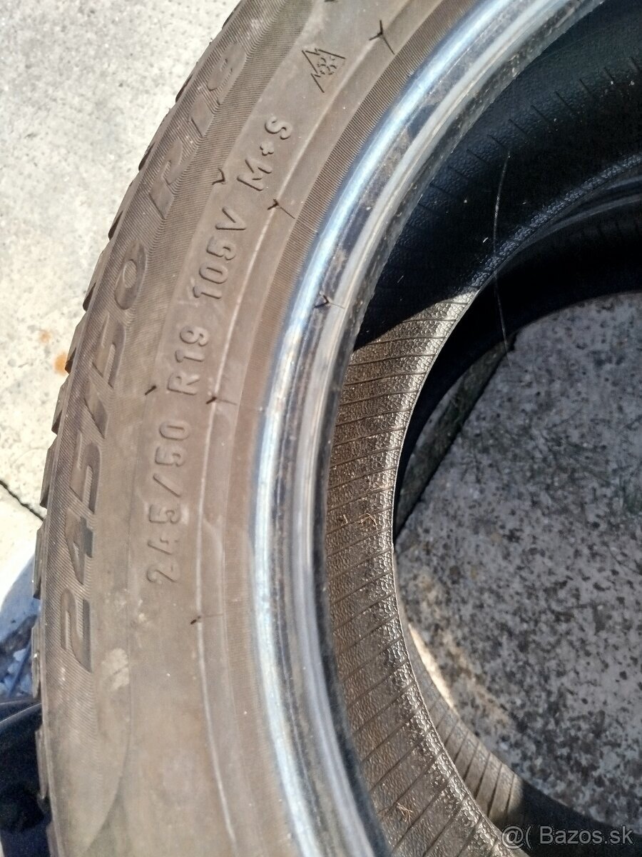 245/50 r19 zimné pneumatiky,Pirelli (runflat - 2