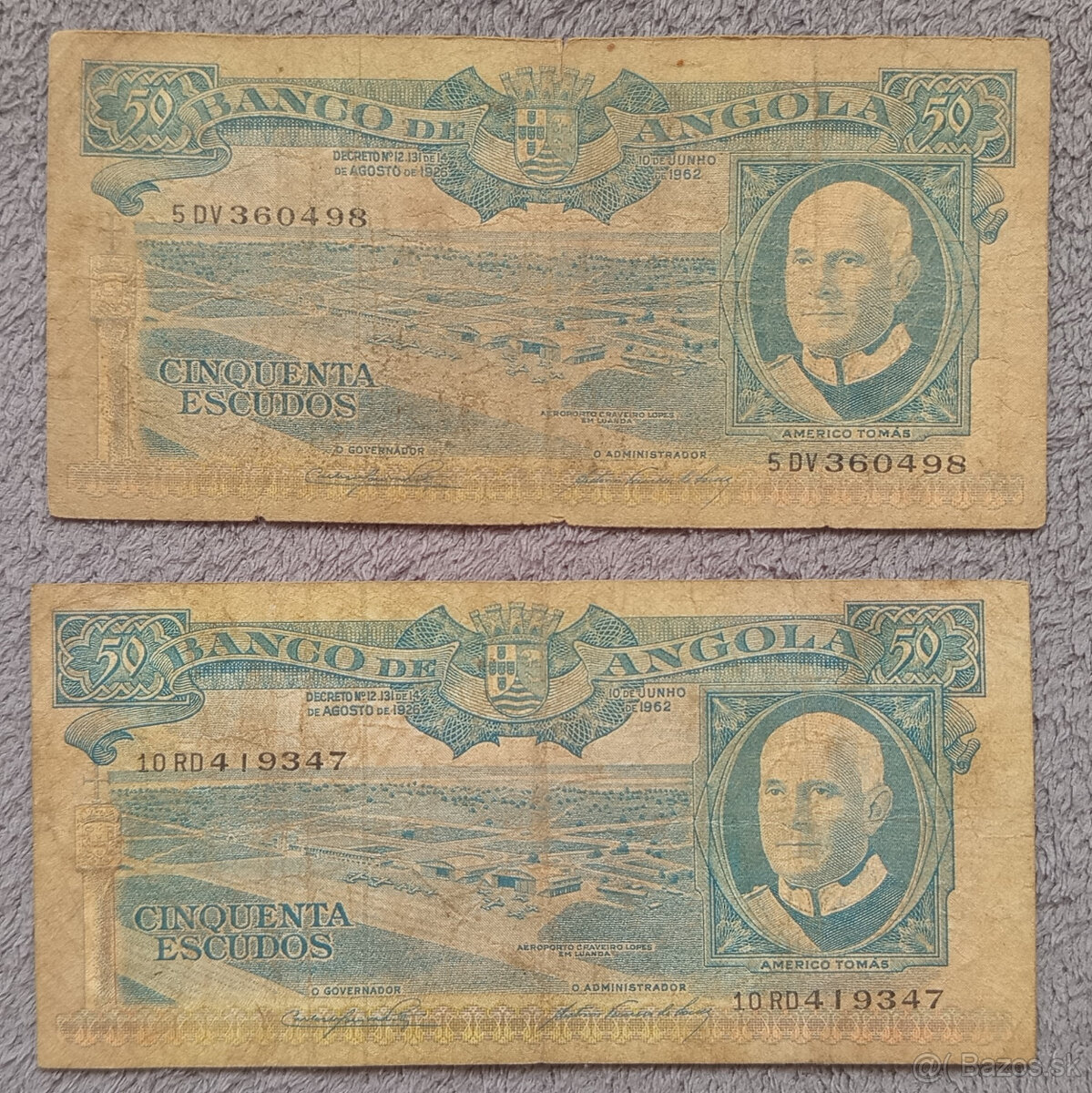 Bankovky Angola - 2