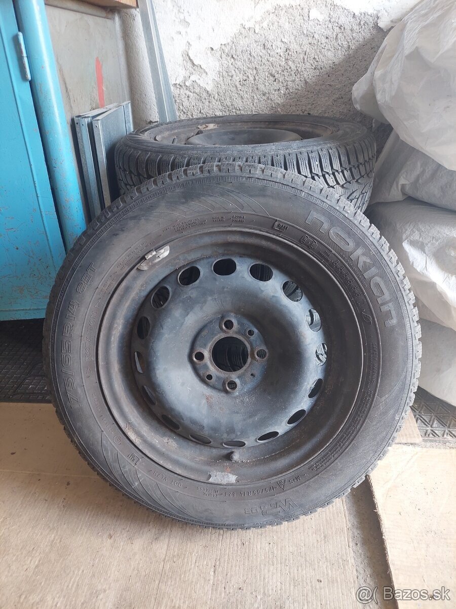 zimna sada 4x100 R14, zimne pneu 175/65 r14 - 2