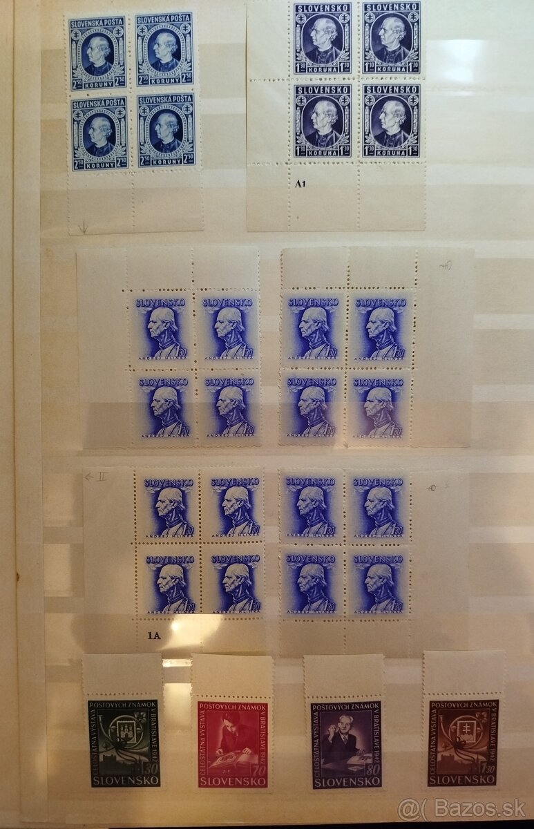 Slovenský štát - partia známok - 2