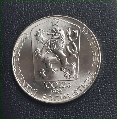 100 Kčs, r. 1988, Svetová výstava poštových známok Praha - 2